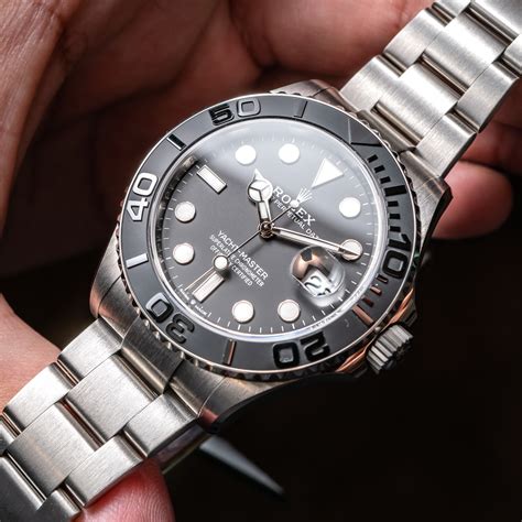 rolex oyster perpetual nero replica in titanio|rolex yacht master 42.